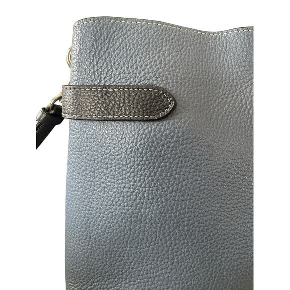 Coach CH188 Hanna Shoulder Bag Pebble Leather Crossbody Washed Chambray Blue - Picture 3 of 16